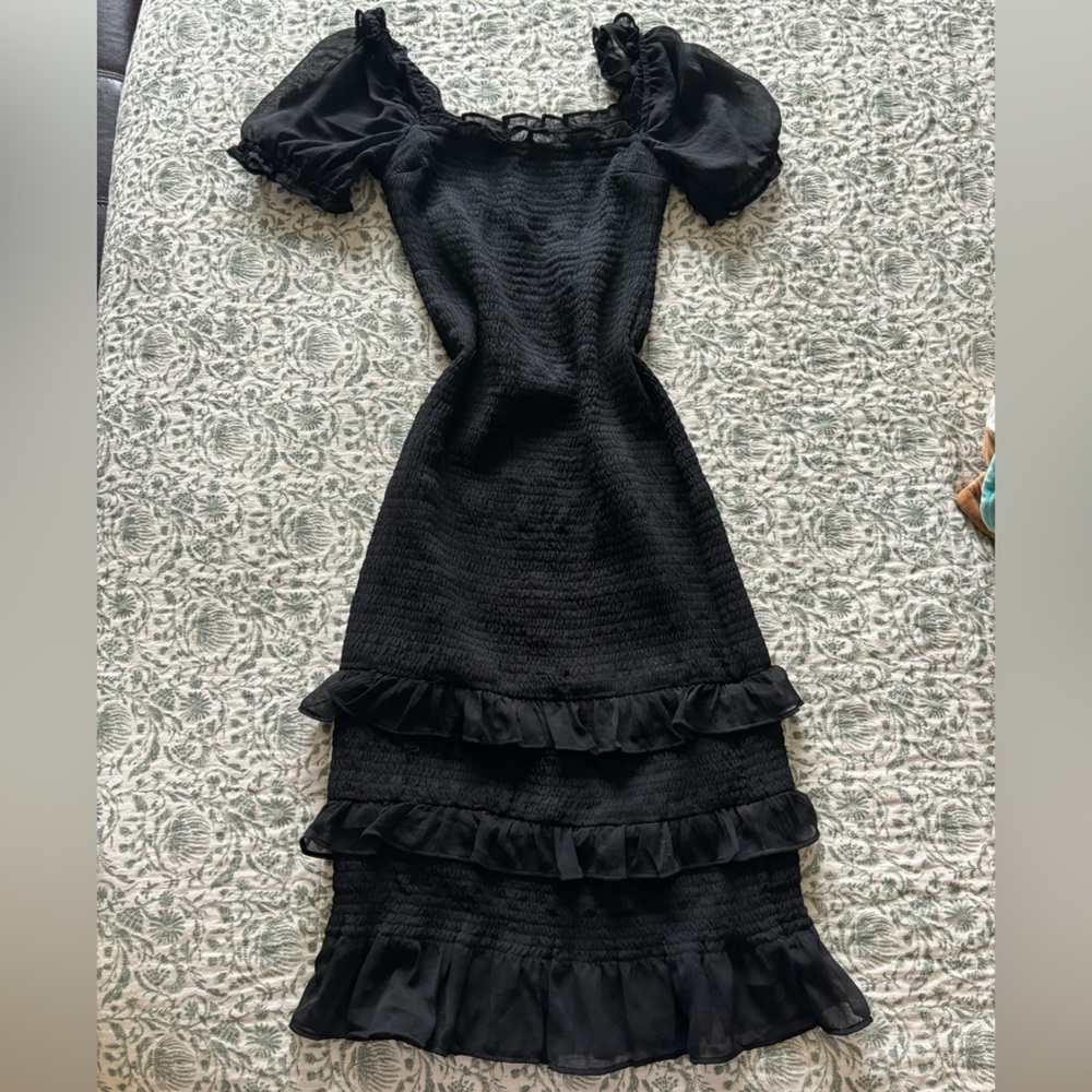 Abercrombie and Fitch Black Bodycon Midi Dress